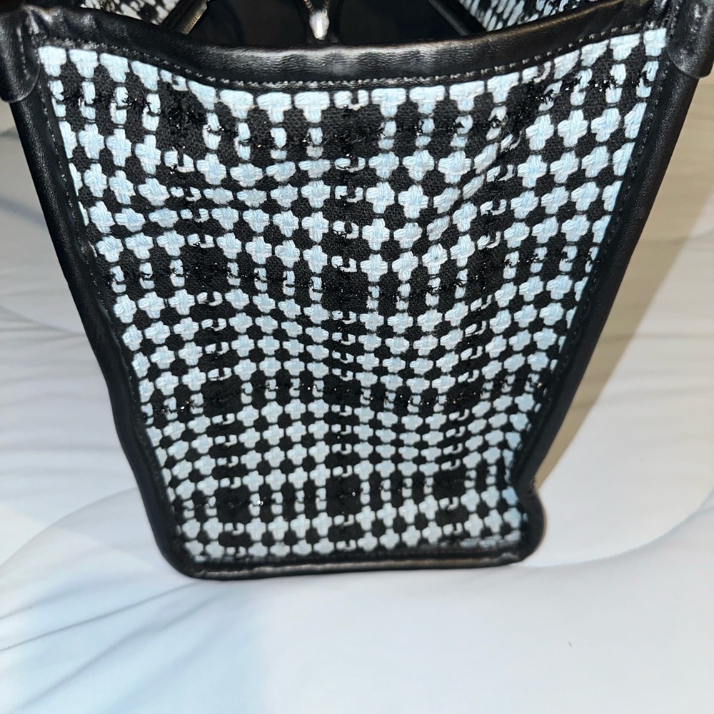 Kate Spade Black, Blue and White Checkered Tote Bag - Picture 6 of 14